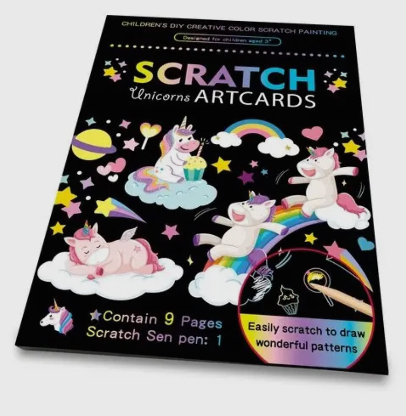 Scratch Unicorn Artcards