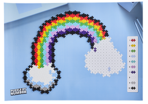 Plus Plus Puzzle By Number - Rainbow