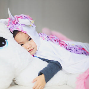 Toddler Unicorn Cape, White