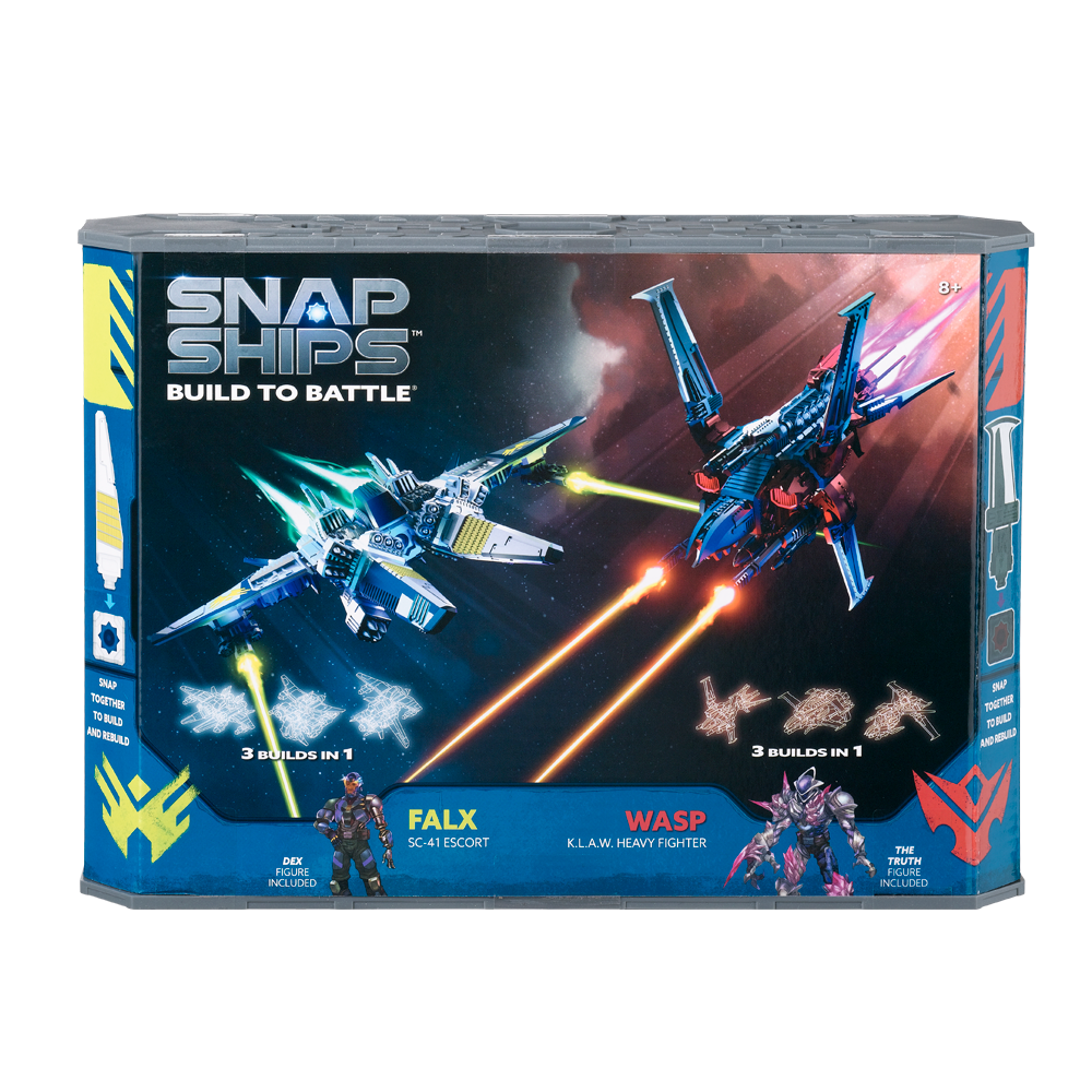 Snap Ships - Wasp K.L.A.W. Heavy Figher/ Falx SC-41 Escort Battle Set