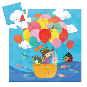 The Hot Air Balloon - Silhouette Puzzle