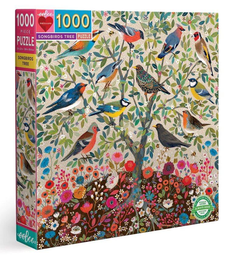 1000 Piece Puzzle Songbirds Tree