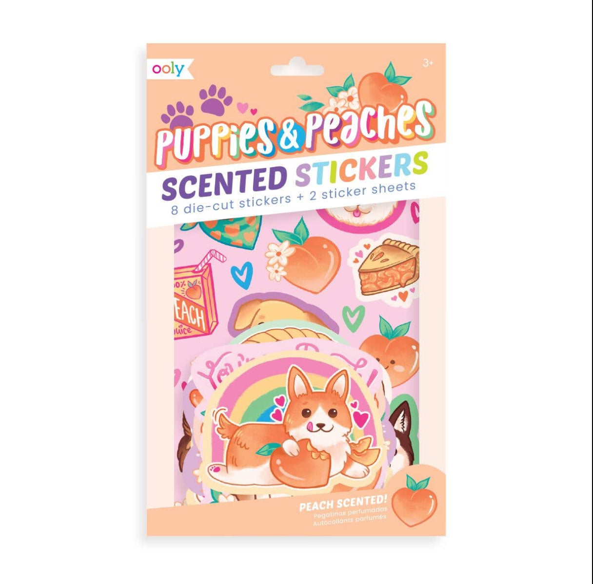 Scented Stickers: Puppies and Peaches