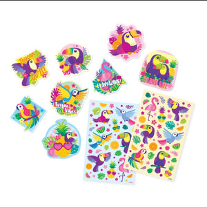 Scented Stickers: Tropical Birds