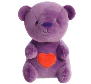 Aurora 8" Yummy Heartbear - Purple