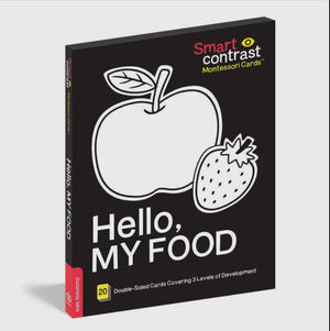 Smart Contrast Montessori Cards- Hello, My Food