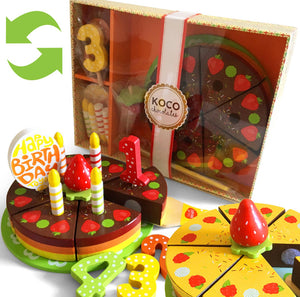 Wooden Celebration Cake