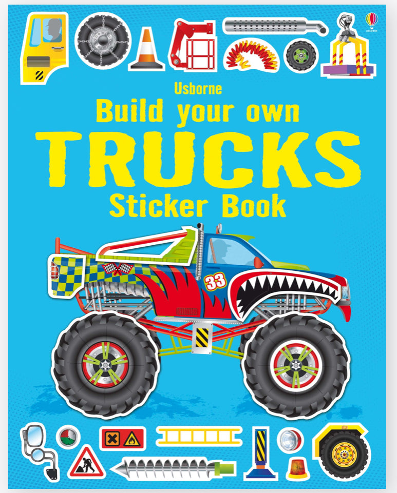 Build Your Own Trucks Sticker Book - Usborne