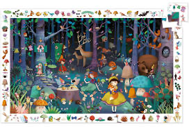 100 Piece Puzzle Observation and Poster- Enchanted Forest